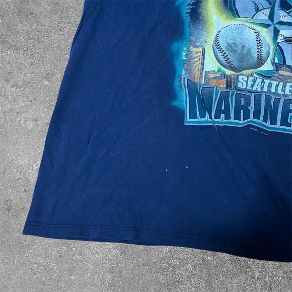 Vintage VTG 90s Seattle Mariners Starter T Shirt XXL Made In USA - Picture 5 of 5